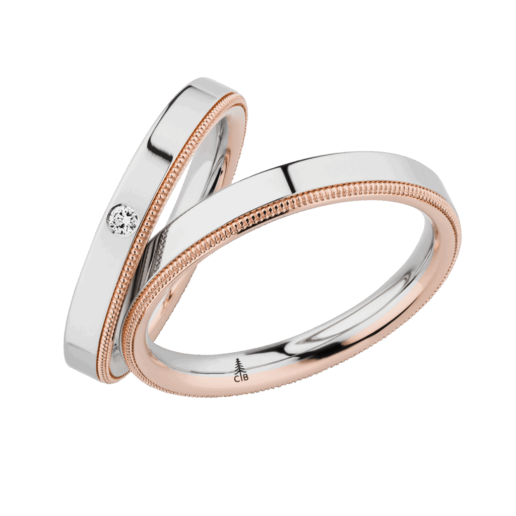 Bicolor Trauringe aus dem Trauringstudio Gießen